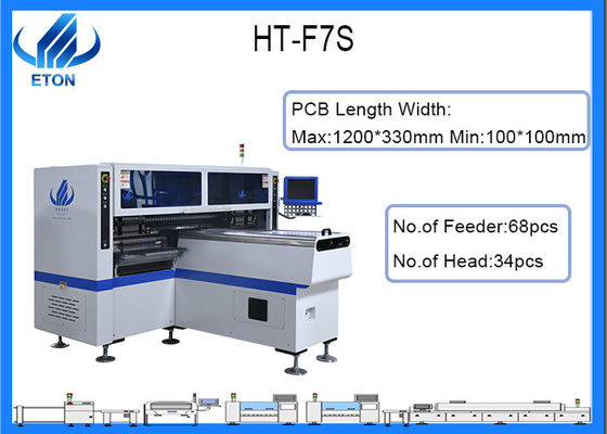 SMTの導かれた管の土台のための導かれた軽い産業一突きおよび場所機械の半自動生産ライン