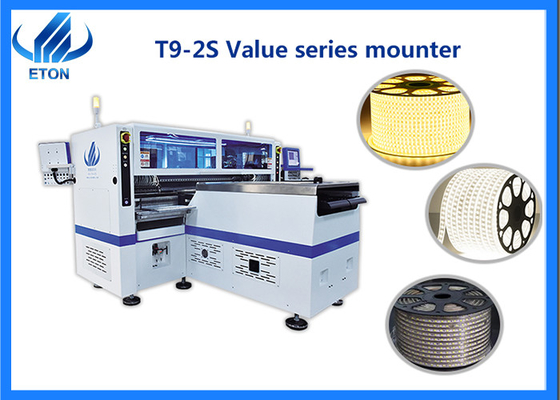 ETON T9-2S SMT Mounter機械500000CPH高速適用範囲が広いストリップのための136の頭部