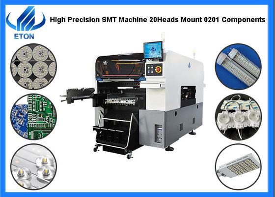 0201の部品のための高精度LEDの球根の一突きそして場所機械98000CPH