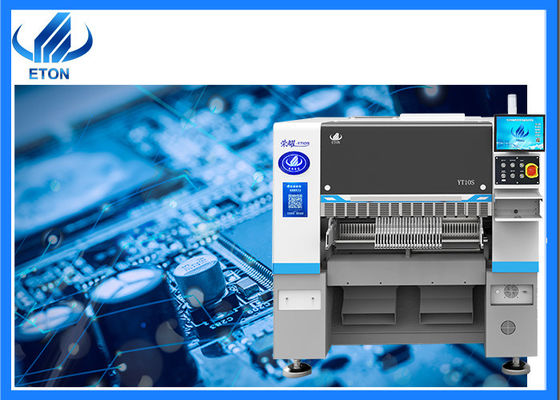 高容量生産のための52のフィッダーステーションを持つ10頭SMTマウントマシン