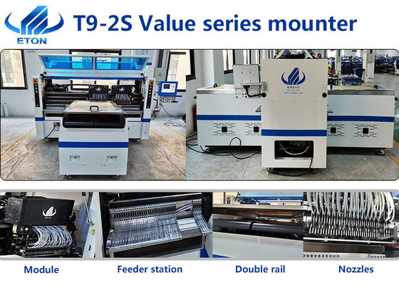自動136の頭部は500000 CPH滑走路端燈のSmtの適用範囲が広い一突きおよび場所機械を導いた