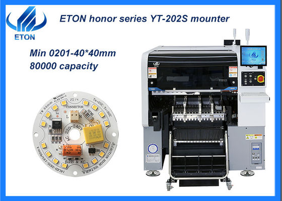 0201部品SMTの一突きの場所機械超高精度の二重腕の二重土台の頭部