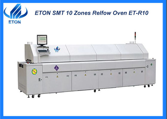 10 熱帯 50-700mm PCB リフローオーブン SMT 生産機械