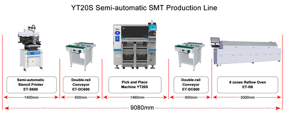 独立研究開発 20 PCS ヘッド SMT 配置機械