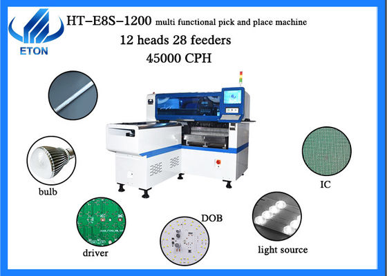 リニア モーターSMTは機械WindowsをLEDライトのための7 45000CPH選び、置く