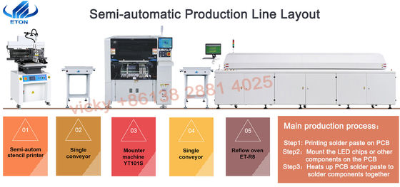 LEDライト/力の運転者/電気板のために多機能高精度SMT Mounter